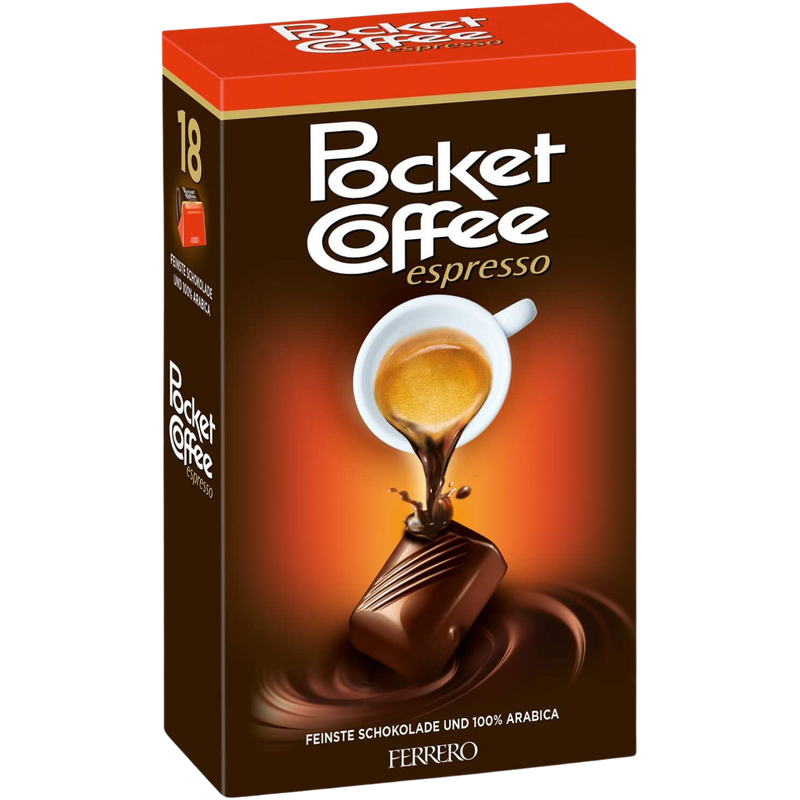 Pocket Coffee Espresso Dark Chocolates | Box of 18 | BB 27.4.26