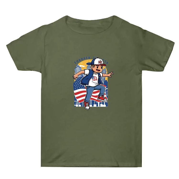 Summer Baggy Cotton Short Sleeve T-shirt Custom Made Print On Your Demand, Size: XXL, XXL