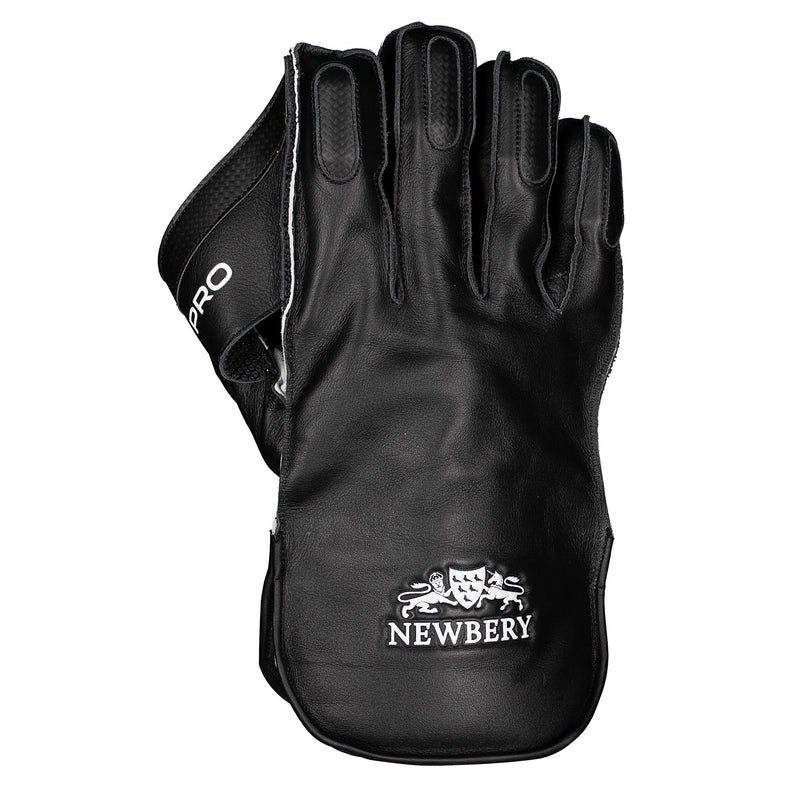 Pro Cricket Wicket-Keeping Gloves (Black)