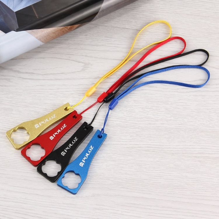 PULUZ CNC Aluminum Alloy Tighten Screw Cap Wrench Tool for GoPro Hero11 Black / HERO10 Black / HERO9 Black / HERO8 Black / HERO7 /6 /5 /5 Session /4 Session /4 /3+ /3 /2 /1, Xiaoyi and Other Action Cameras, Wrench (Aluminum Material) Blue...