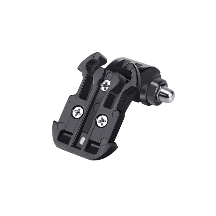 PULUZ Black Vertical Surface J-Hook Buckle Mount for PULUZ Action Sports Cameras Jaws Flex Clamp Mount for GoPro, Insta360, DJI and Other Action Cameras, J-Hook Mount