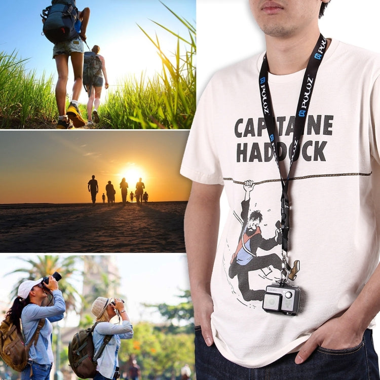 PULUZ 60cm Detachable Long Neck Strap Lanyard SlingGoPro, Insta360, DJI and Other Action Cameras, 60cm Neck Strap