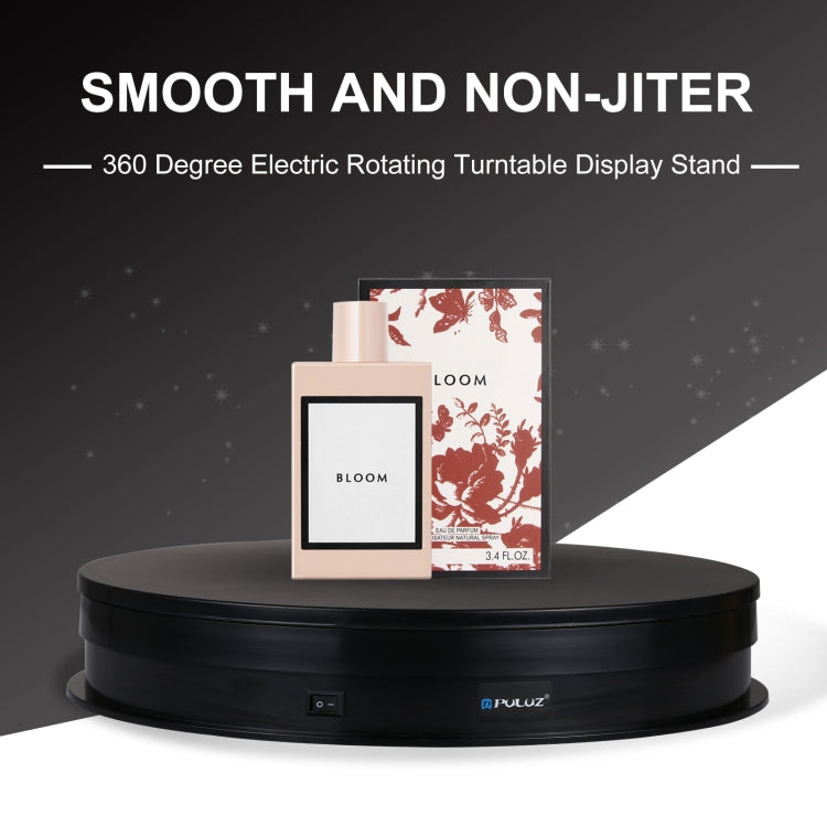 PULUZ 30cm USB Electric Rotating Turntable Display Stand Video Shooting Props Turntable for Photography, Load 10-20kg, 30cm Load Load 10-20kg  Black, 30cm Load Load 10-20kg White