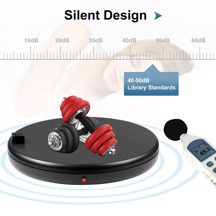 PULUZ 45cm Remote Control Adjusting Speed Rotating Turntable Display Stand with Power Socket, Black, Load 100kg, 45cm Load 100kg Black US Plug with Power Socket, 45cm Load 100kg Black UK Plug with Power Socket...
