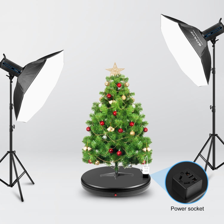 PULUZ 45cm Remote Control Adjusting Speed Rotating Turntable Display Stand with Power Socket, Black, Load 100kg, 45cm Load 100kg Black US Plug with Power Socket, 45cm Load 100kg Black UK Plug with Power Socket...