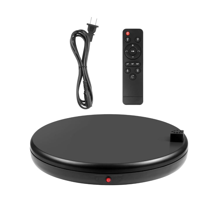 PULUZ 45cm Remote Control Adjusting Speed Rotating Turntable Display Stand with Power Socket, Black, Load 100kg, 45cm Load 100kg Black US Plug with Power Socket, 45cm Load 100kg Black UK Plug with Power Socket...