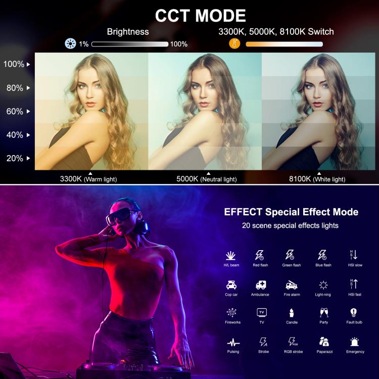 PULUZ 30cm Photo Handheld Full Color RGB Stick Light Magnetic LED Fill Light, 30cm Magnetic LED Fill Light