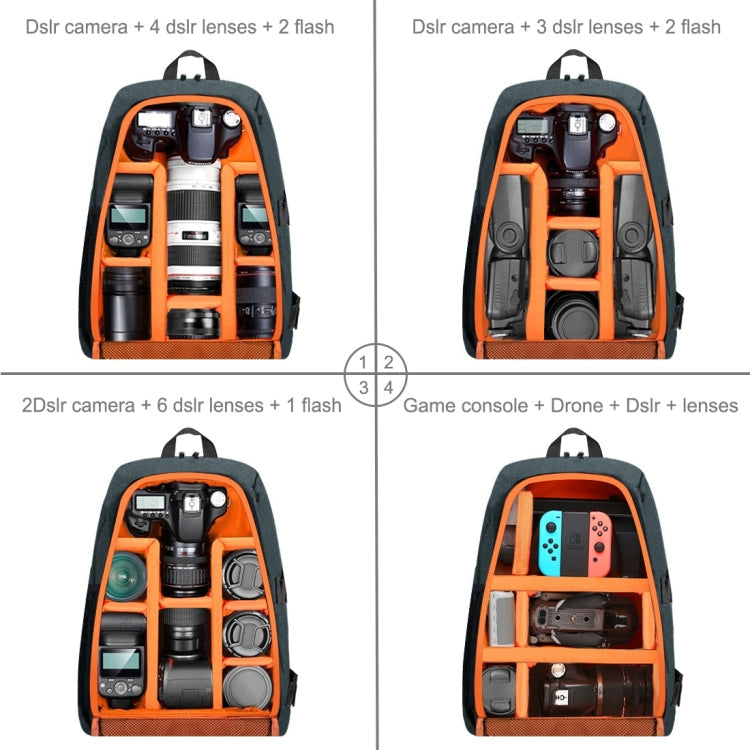 PULUZ Outdoor Portable Waterproof Scratch-proof Dual Shoulders Backpack Handheld PTZ Stabilizer Camera Bag with Rain Cover for Digital Camera, DJI Ronin-SC / Ronin-S, Backpack(Grey), Backpack(Black), Backpack(Grey US)