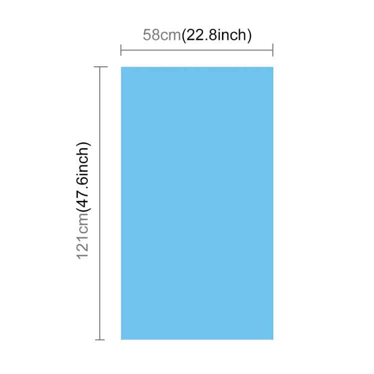 PULUZ Photography Background PVC Paper Kits for Studio Tent Box, Size: 121cm x 58cm, Backdrop 60cm(Blue), Backdrop 60cm(Red), Backdrop 60cm(W)