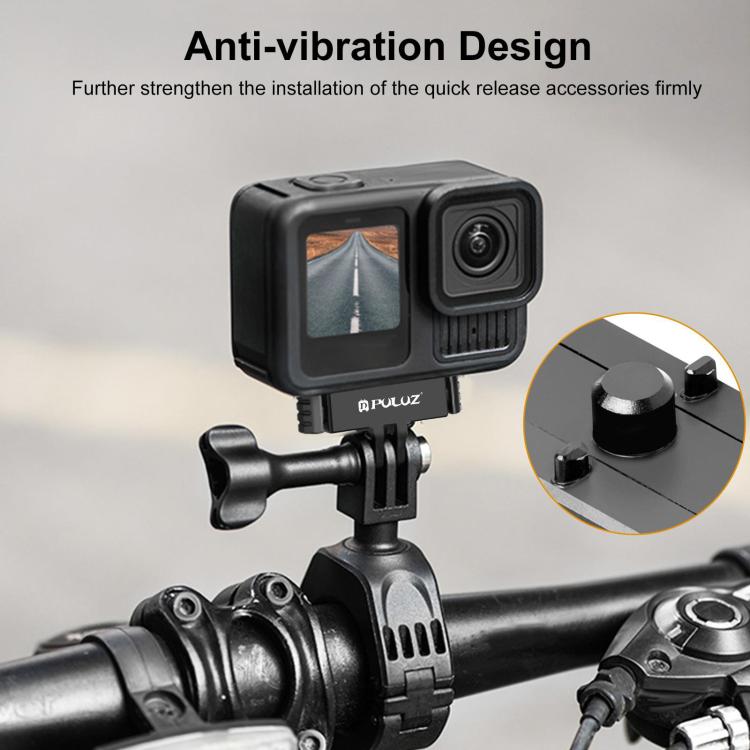 For GoPro HERO13 Black  PULUZ Magnetic Quick Release Base Mount, For GoPro HERO13 Black / MAX2 (Black), For GoPro HERO13 Black (Black Red)