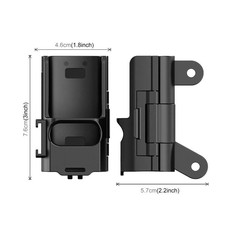 For DJI OSMO Pocket 3 PULUZ Plastic Protection Frame Expansion Cold Shoe Adapter Bracket, Plastic Protection Frame