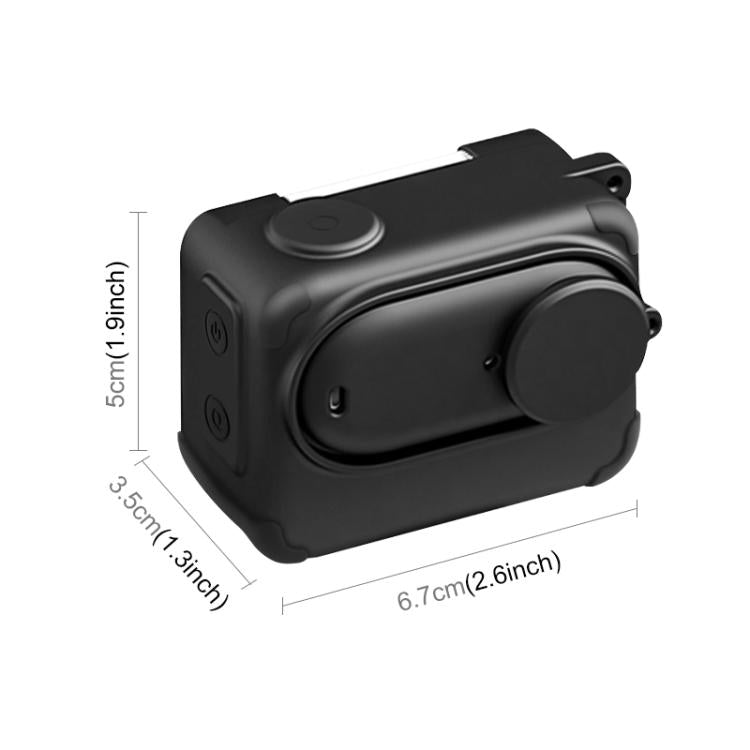 For Insta360 GO 3S PULUZ Camera Charging Box Silicone Cover with Lens Cap & Strap, For Insta360 GO 3S