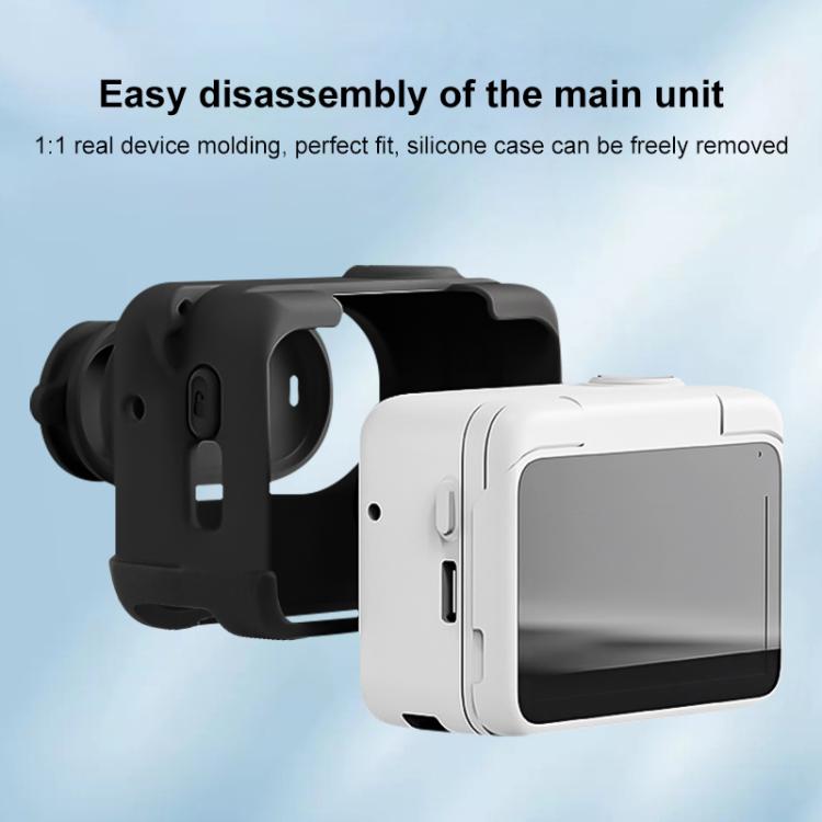 For Insta360 GO 3S PULUZ Camera Charging Box Silicone Cover with Lens Cap & Strap, For Insta360 GO 3S