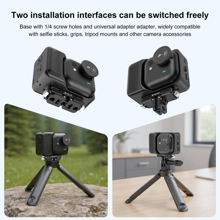 For Insta360 GO Ultra PULUZ Magnetic Aluminum Alloy Quick Release Base Mount, For Insta360 GO Ultra
