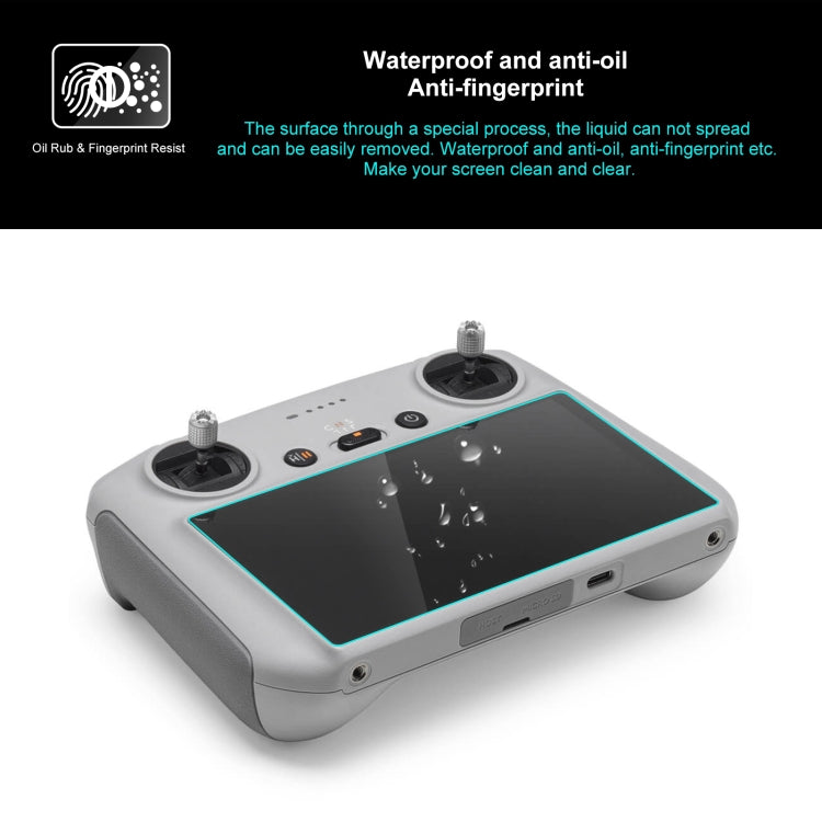 For DJI RC / RC 2 PULUZ Remote Control Screen Tempered Glass Film, For DJI Mini 3 Pro / Mavic 3 Classic Remote Control