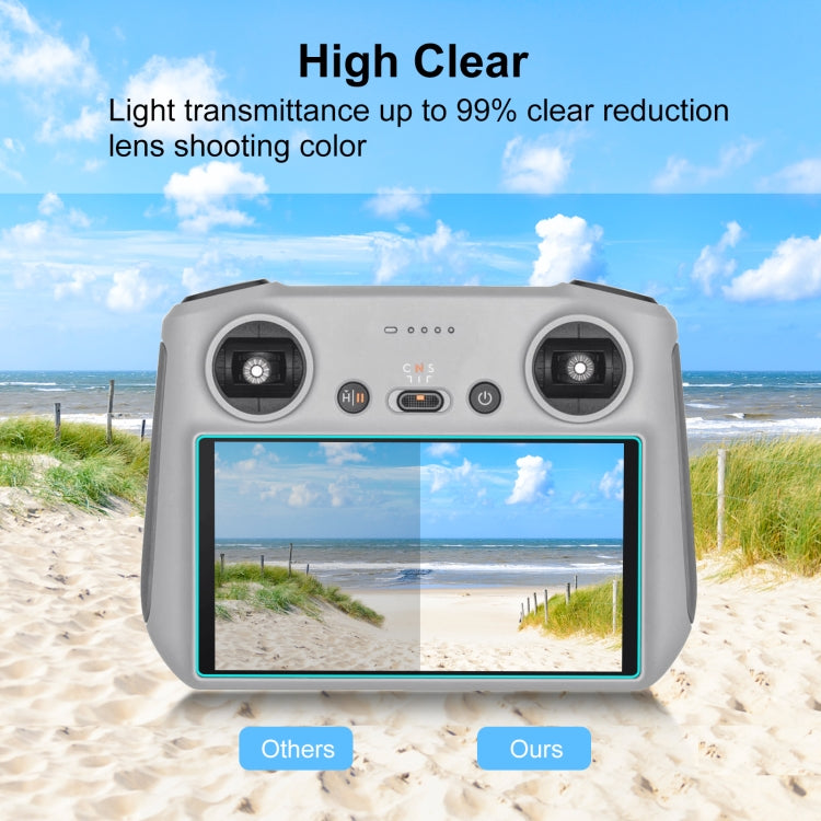 For DJI RC / RC 2 PULUZ Remote Control Screen Tempered Glass Film, For DJI Mini 3 Pro / Mavic 3 Classic Remote Control