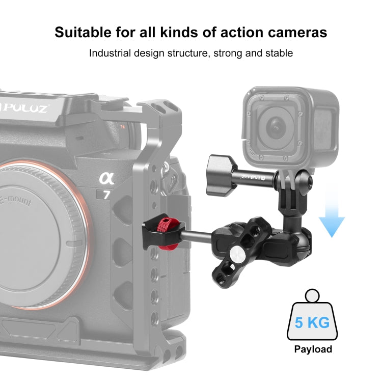 PULUZ Magic Arm Multi-way Ball  Aluminum Alloy Mount, Magic Arm
