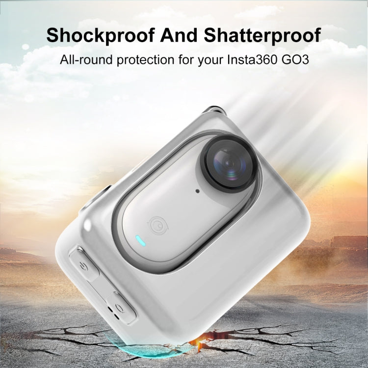 For Insta360 GO 3 PULUZ Camera Charging Case Silicone Case, Charging Case Case (Black), Charging Case Case (Red), Charging Case Case (White)
