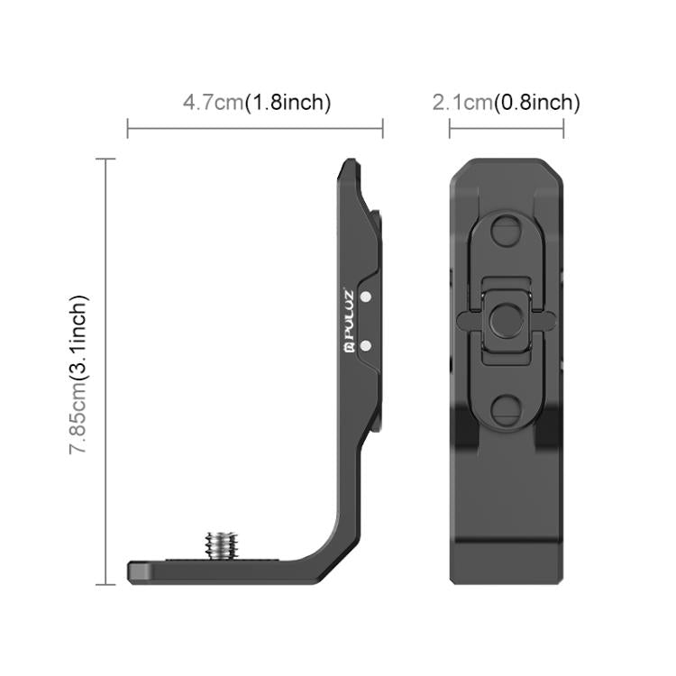 For Insta360 X4 PULUZ Vertical Horizontal Shooting Quick Release Metal  L Bracket, For Insta360 X4 / X5
