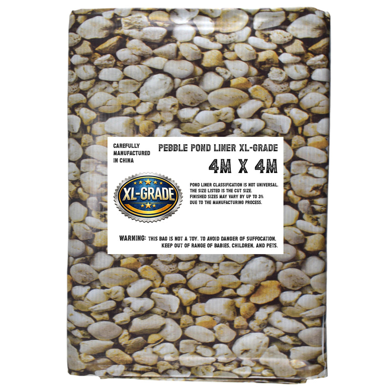PVC Pond Liner XL-Grade Small Pebble Print 4m x 4m