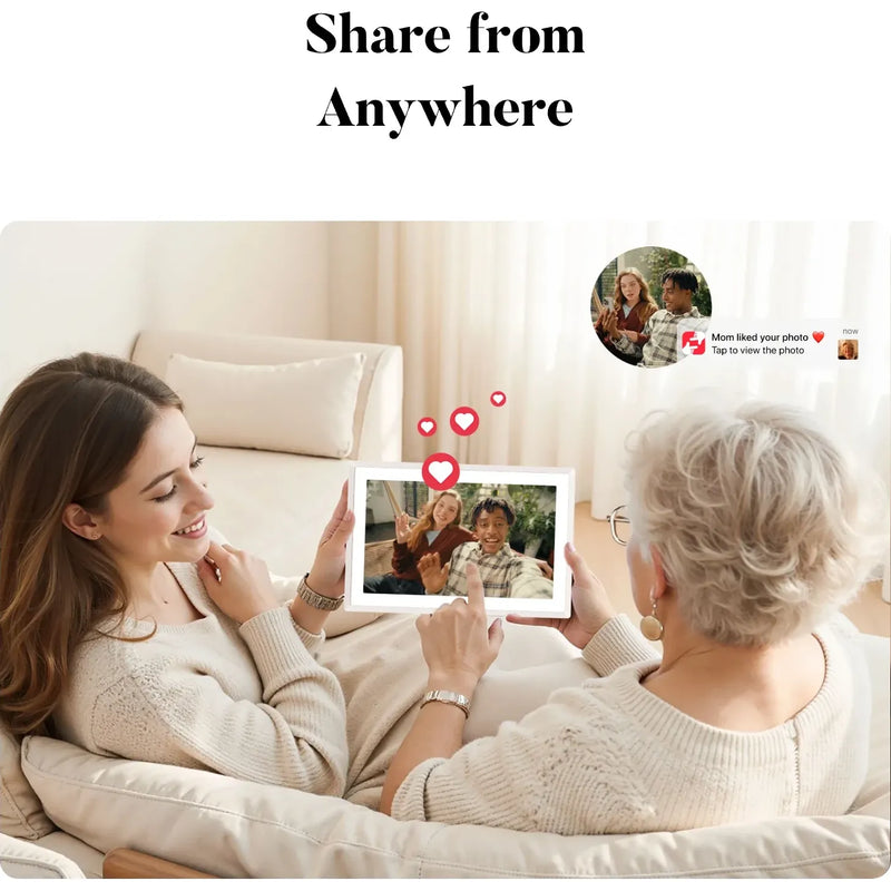 Pexar 11" Digital Picture Frame - 2K Resolution - WiFi Enabled - 32GB