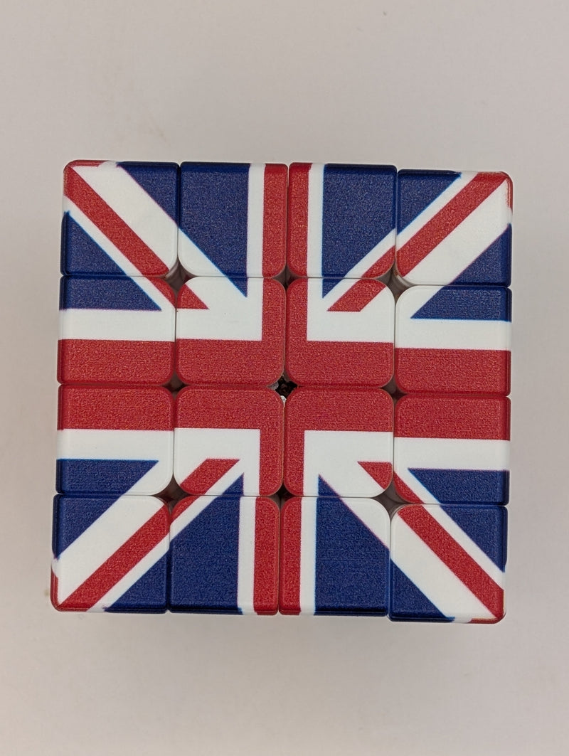 UK flag 4x4 cube