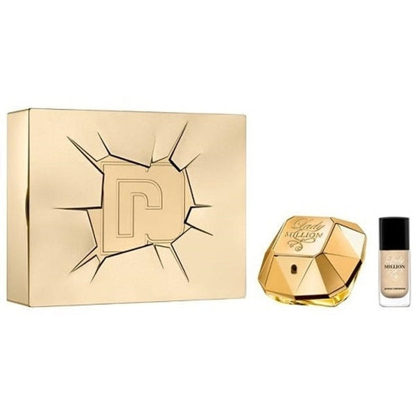 Paco Rabanne Lady Million Gift Set 50ml EDP + 9ml Lady Million Gold Nail Polish