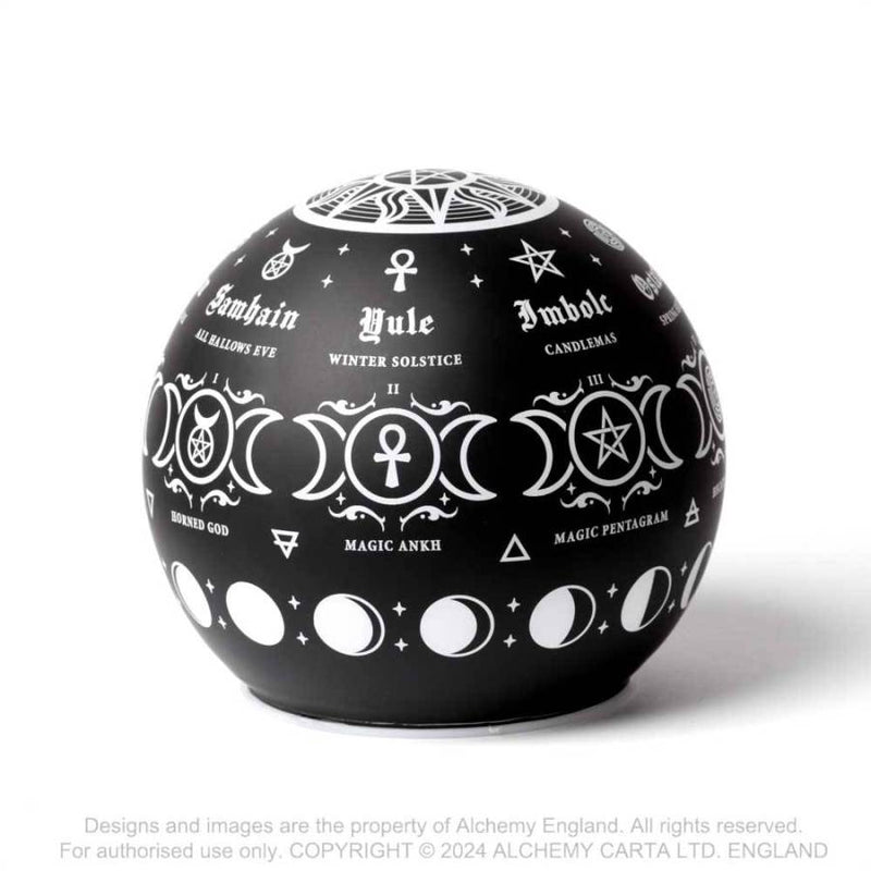 Alchemy Pagan Calendar Globe LED Light