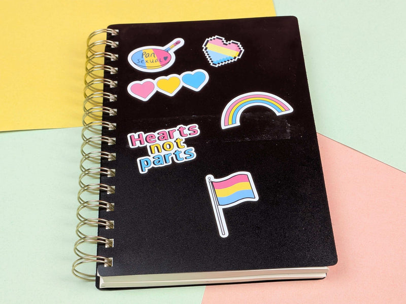 Pansexual pride sticker sheet