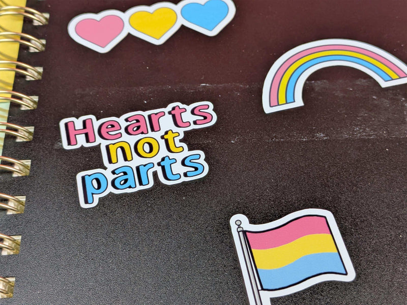 Pansexual pride sticker sheet