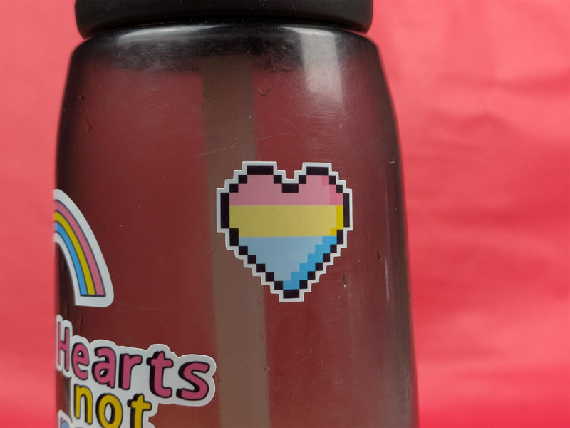Pansexual pride sticker sheet