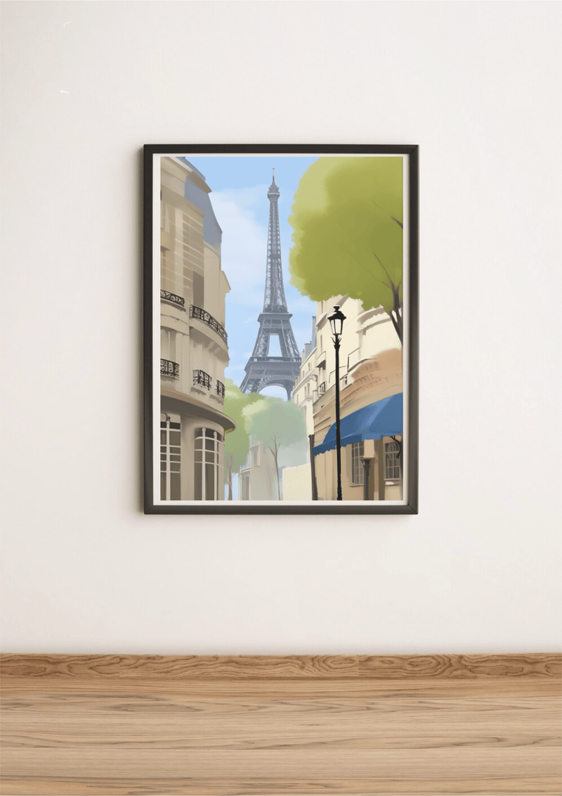 Paris Eiffel Tower Print | Romantic Parisian Wall Decor