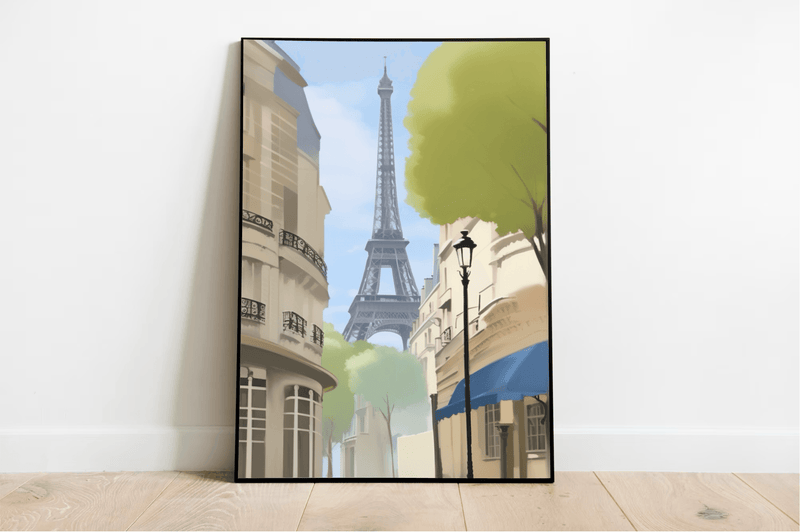 Paris Eiffel Tower Print | Romantic Parisian Wall Decor