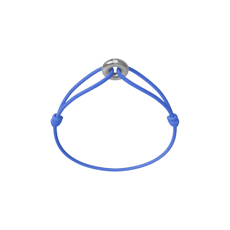 Mini Silver Soho Diamond Cord Bracelet