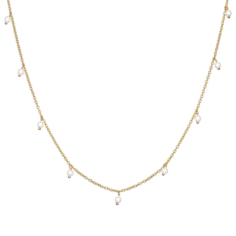 Pearl Drop Satellite Necklace