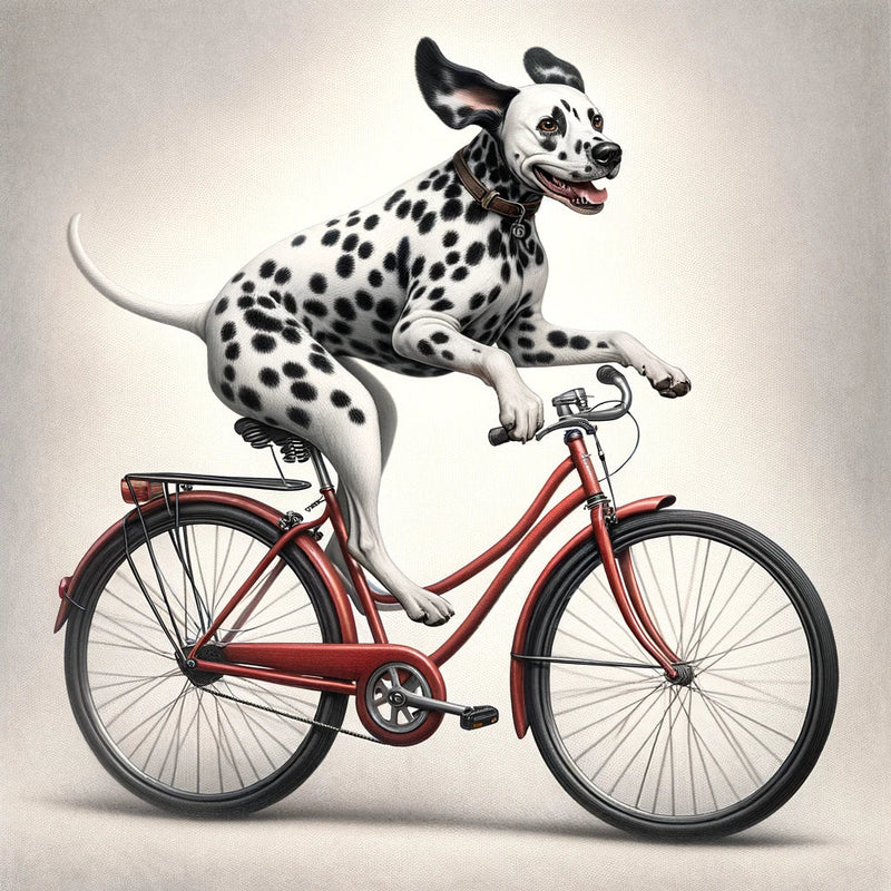 Pedalling Pooch Adventure Canvas