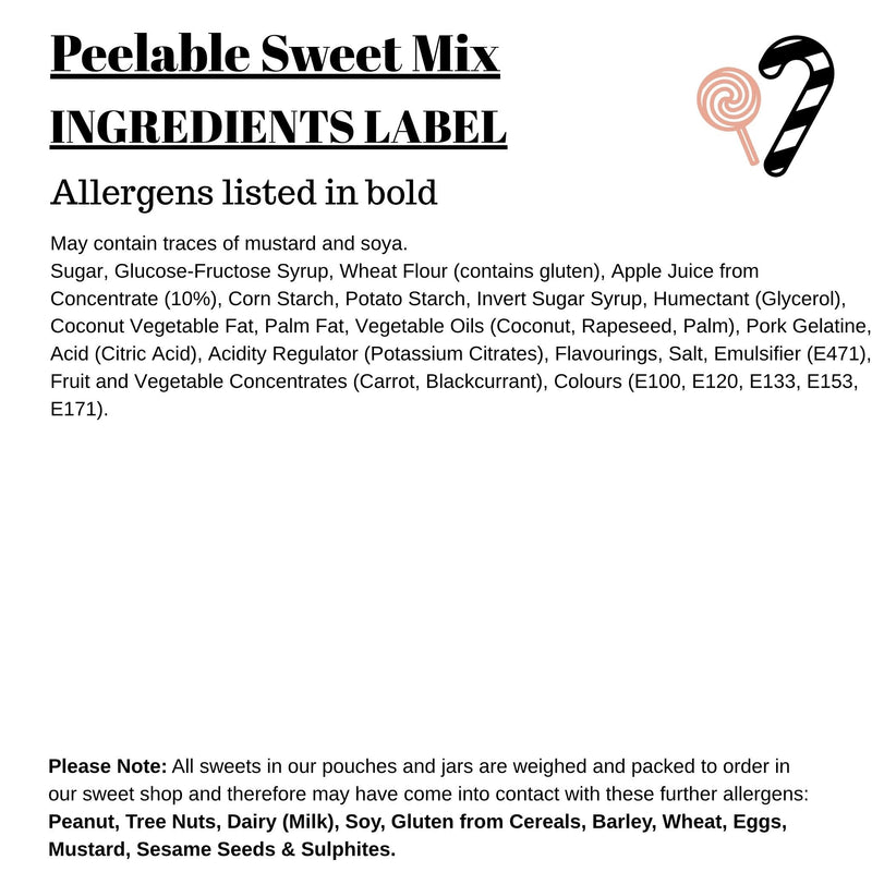 Peelable Sweet Mix