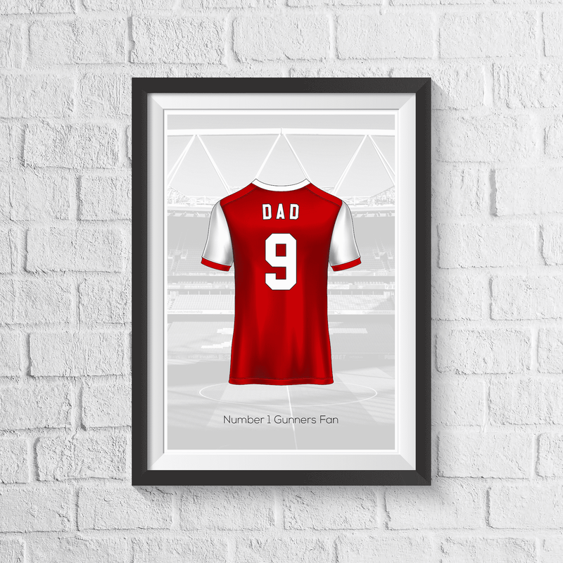 Personalised Gooners Fan Shirt Print