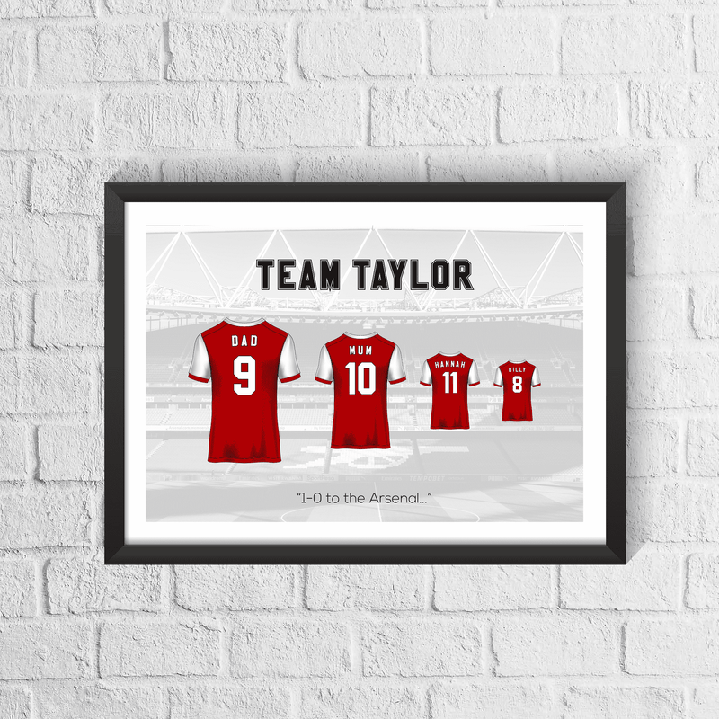 Personalised Gooners Family Print