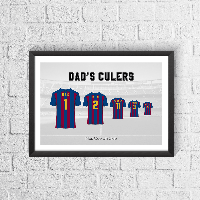Personalised Barcelona Family Print