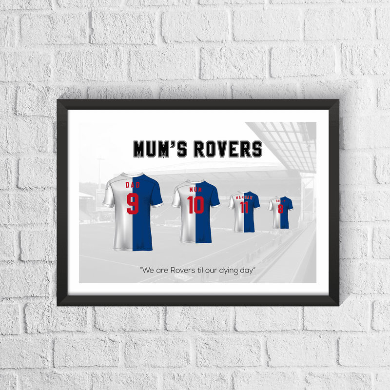 Personalised Blackburn Family Print