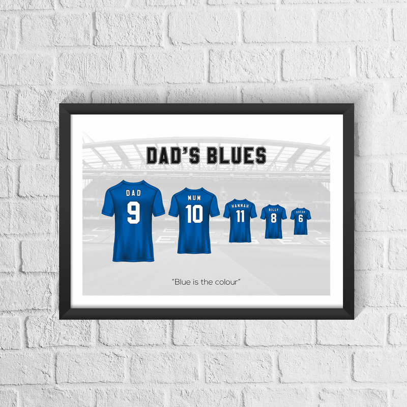Personalised London Blues Family Print