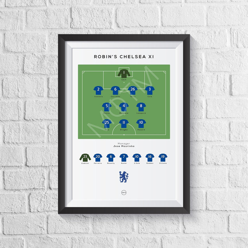 Personalised Football Team Print