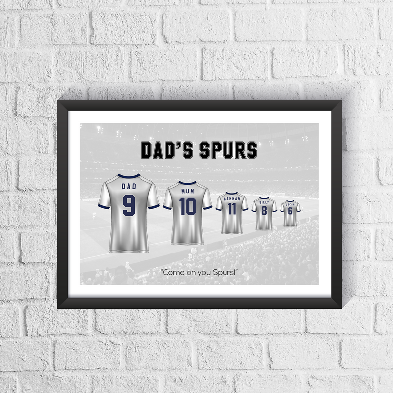 Personalised North London Whites Family Print