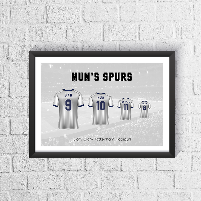 Personalised North London Whites Family Print