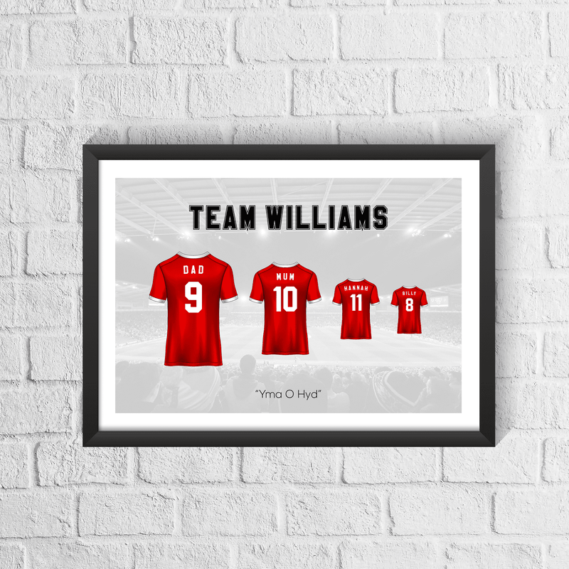 Personalised Wales Family Print