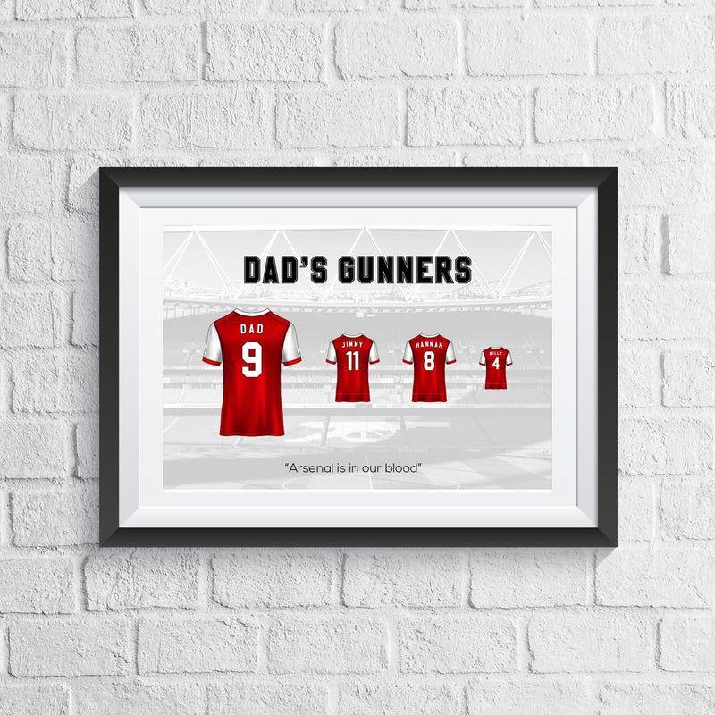 Personalised Family Football Print