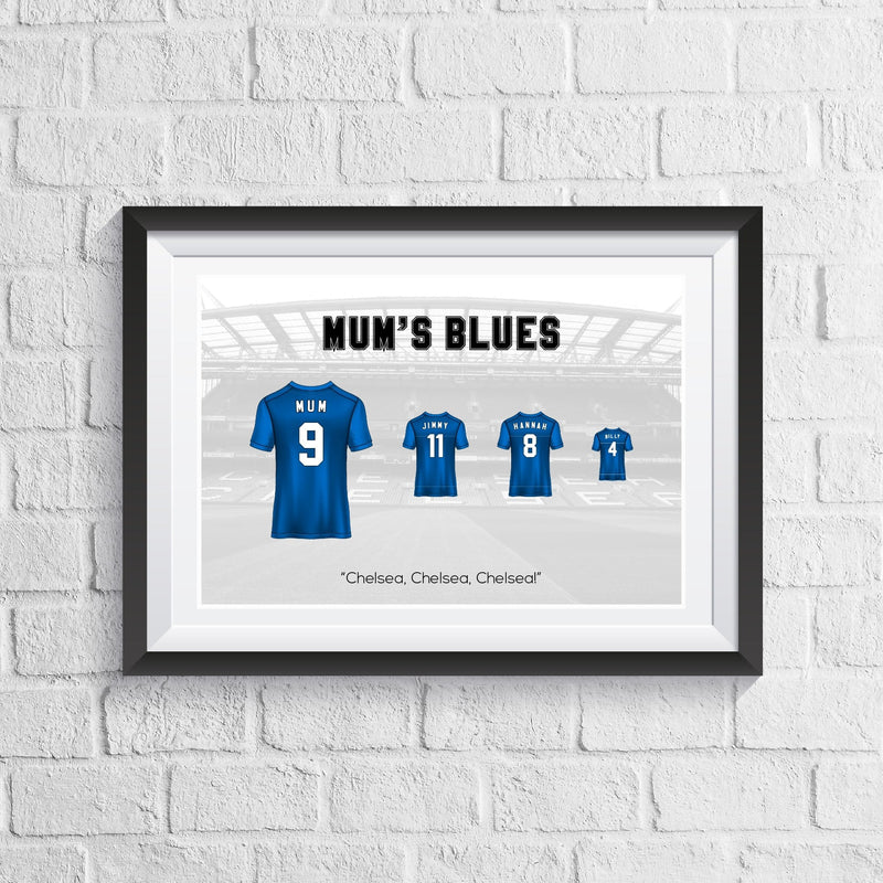Personalised Family Football Print