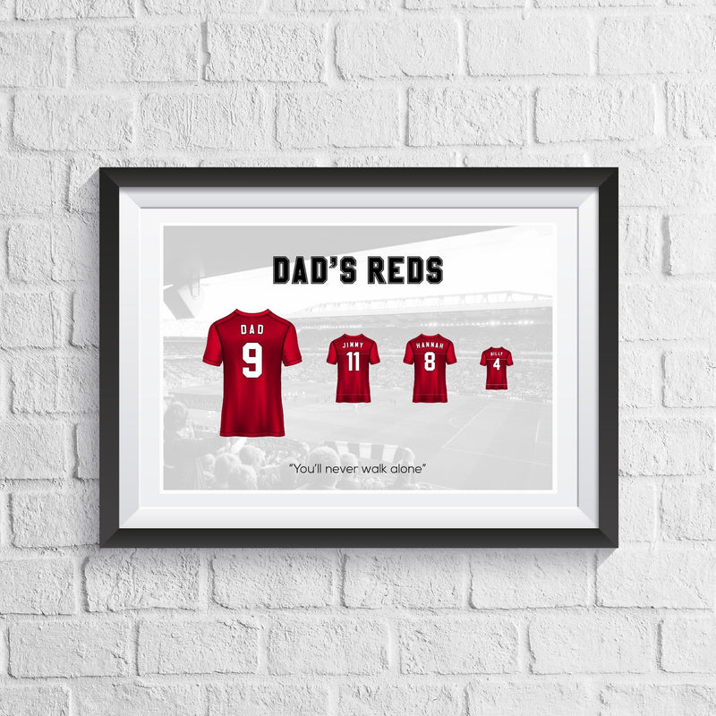 Personalised Family Football Print