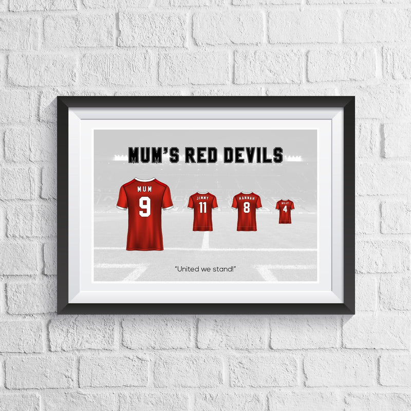 Personalised Family Football Print